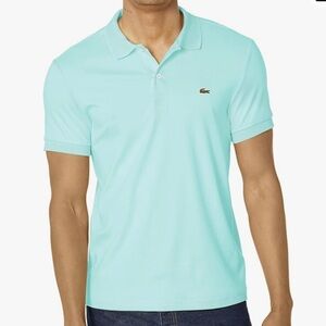 LACOSTE Original 100% cotton polo shirt collared short sleeves Light green 3XL